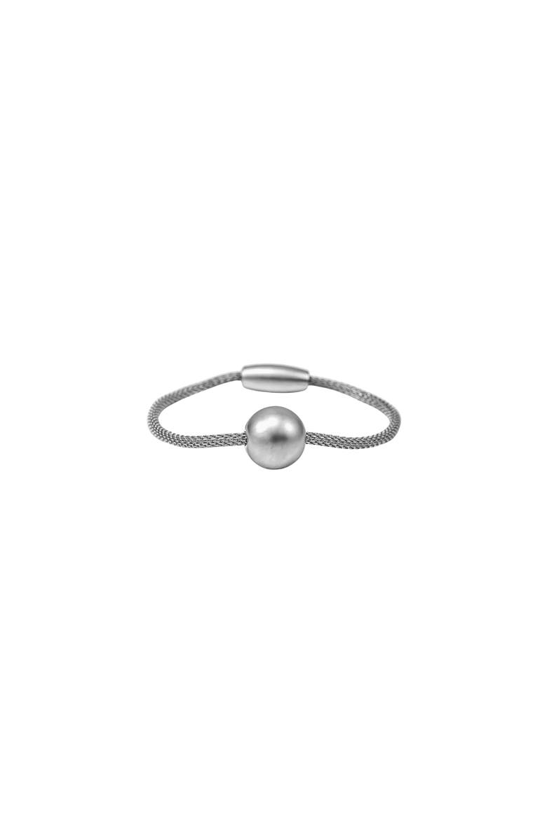 Bearfruit Jewelry Marina Magnetic Sphere Bracelet Statement Trendy, Main, color, Dark Grey