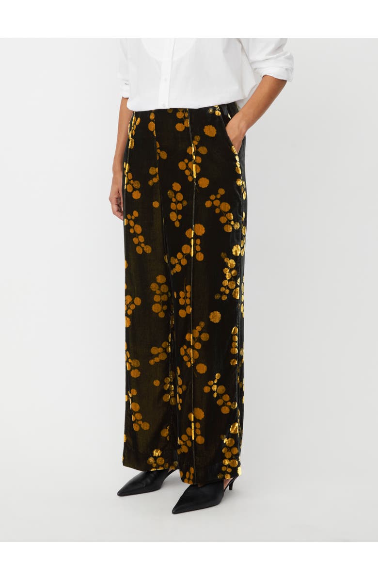 Masai Copenhagen Petrilla Floral Print Pants, Main, color, Rubber