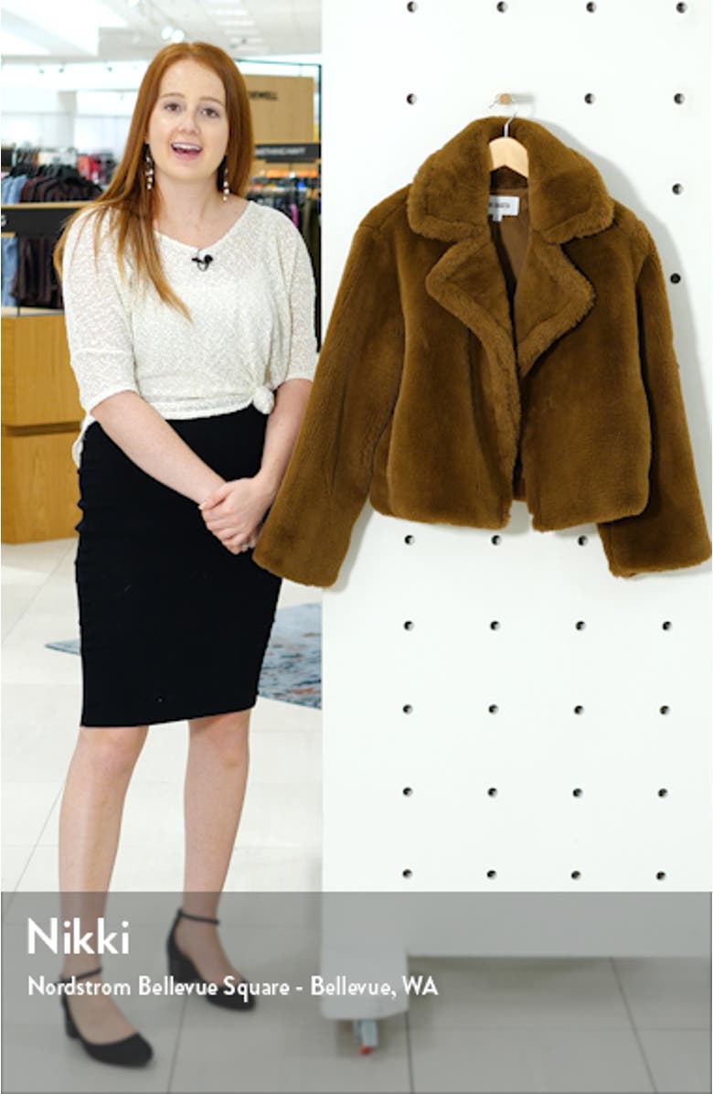 BB Dakota Big Time Faux Fur Jacket, sales video thumbnail