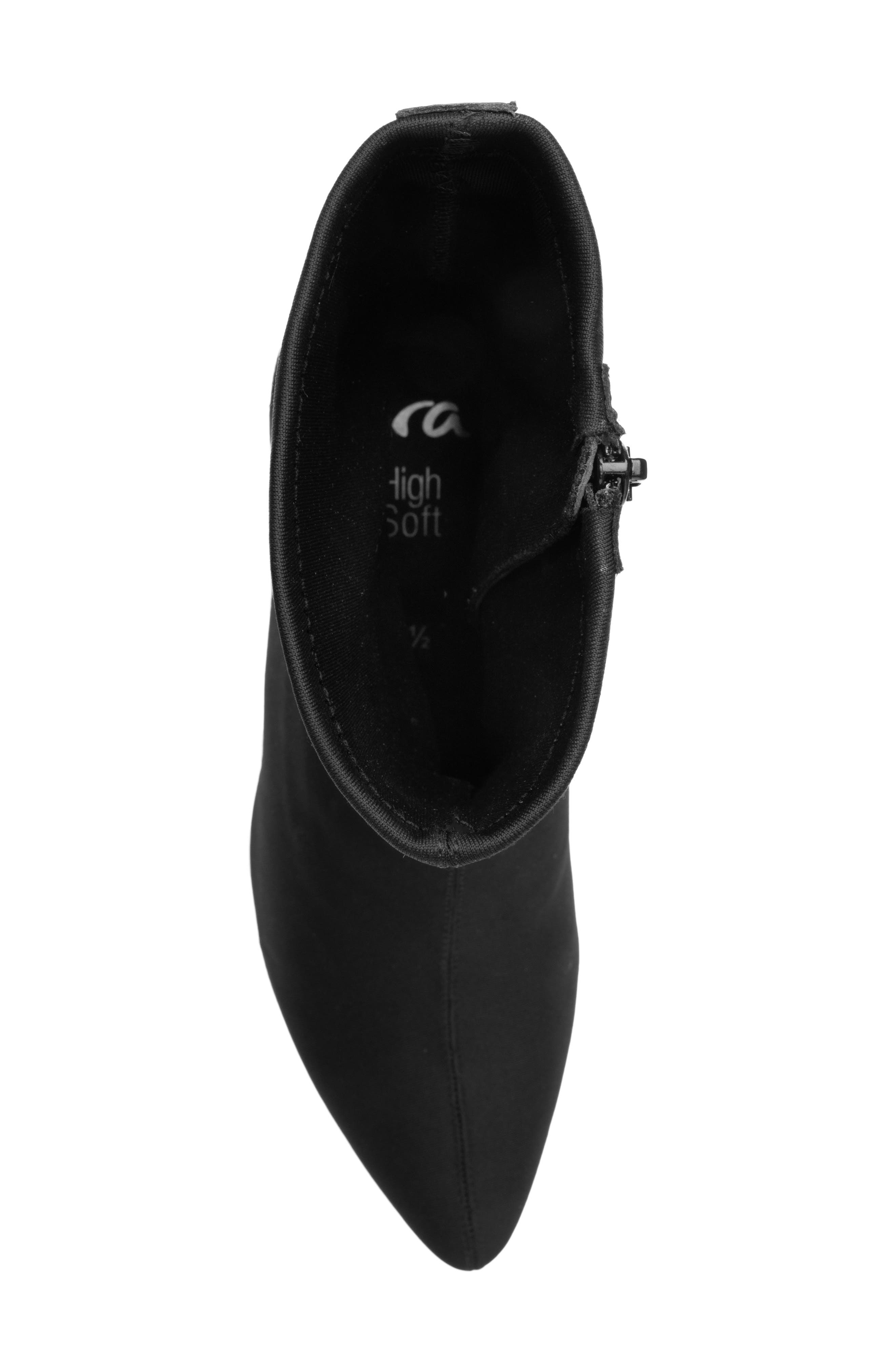 Arbor Pointed Toe Bootie, Alternate, color, BLACK
