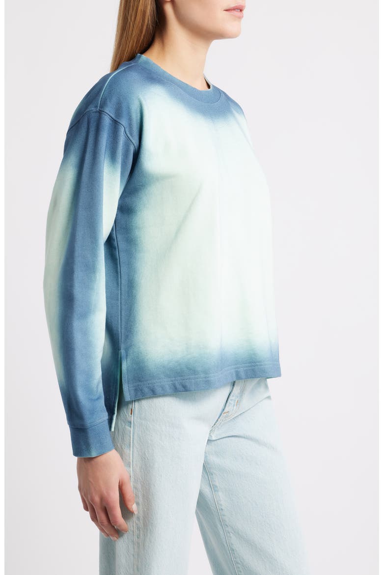 Spot Dye Terry Sweatshirt, Alternate, color, MINT