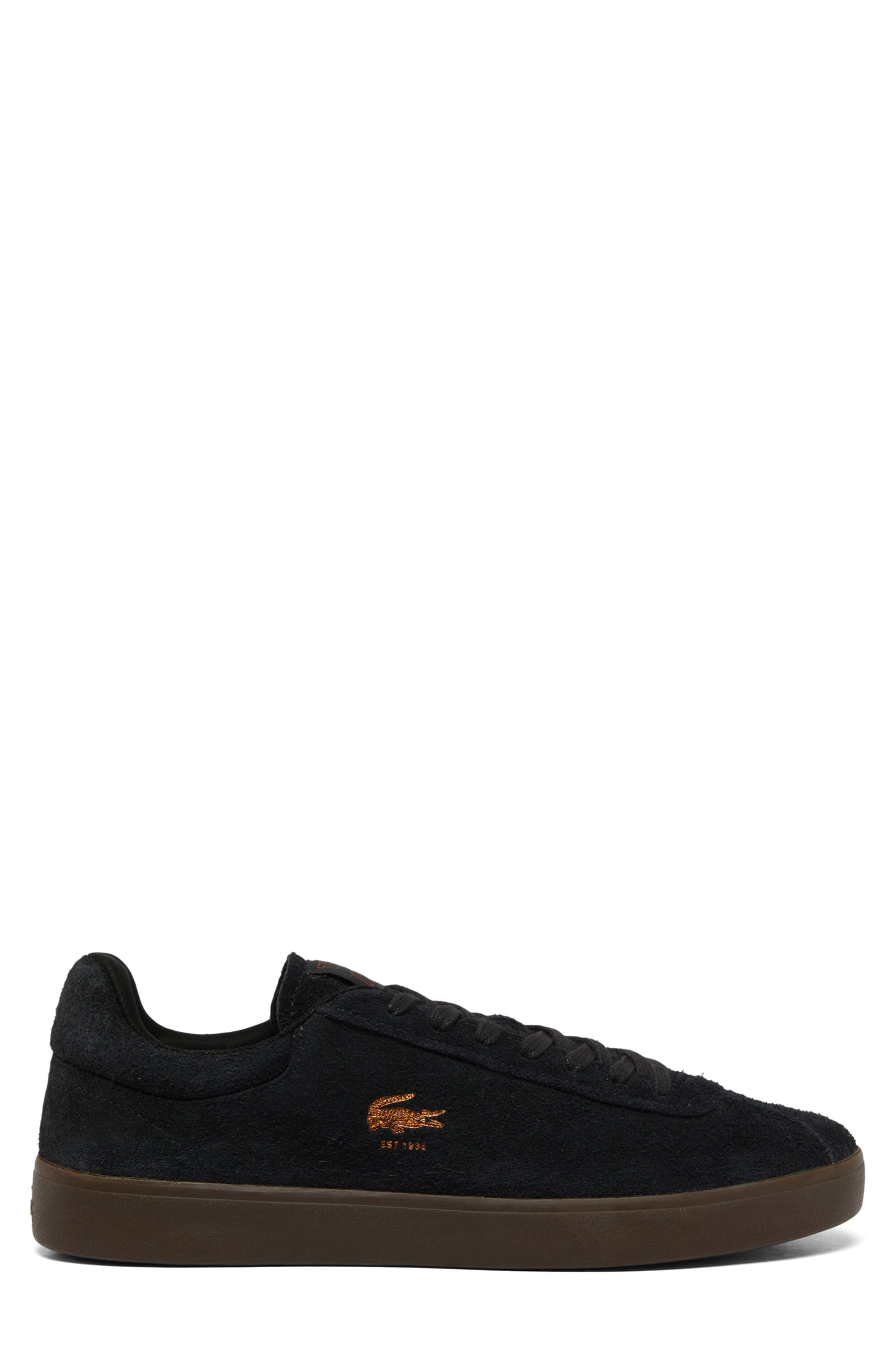 Lacoste Baseshot Suede Sneaker, Alternate, color, 