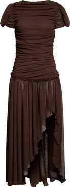 Siedrés Adeline Open Back Semisheer Chiffon Maxi Dress