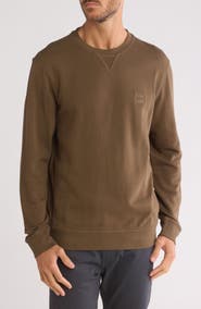 BOSS Westart Cotton Crewneck Sweatshirt
