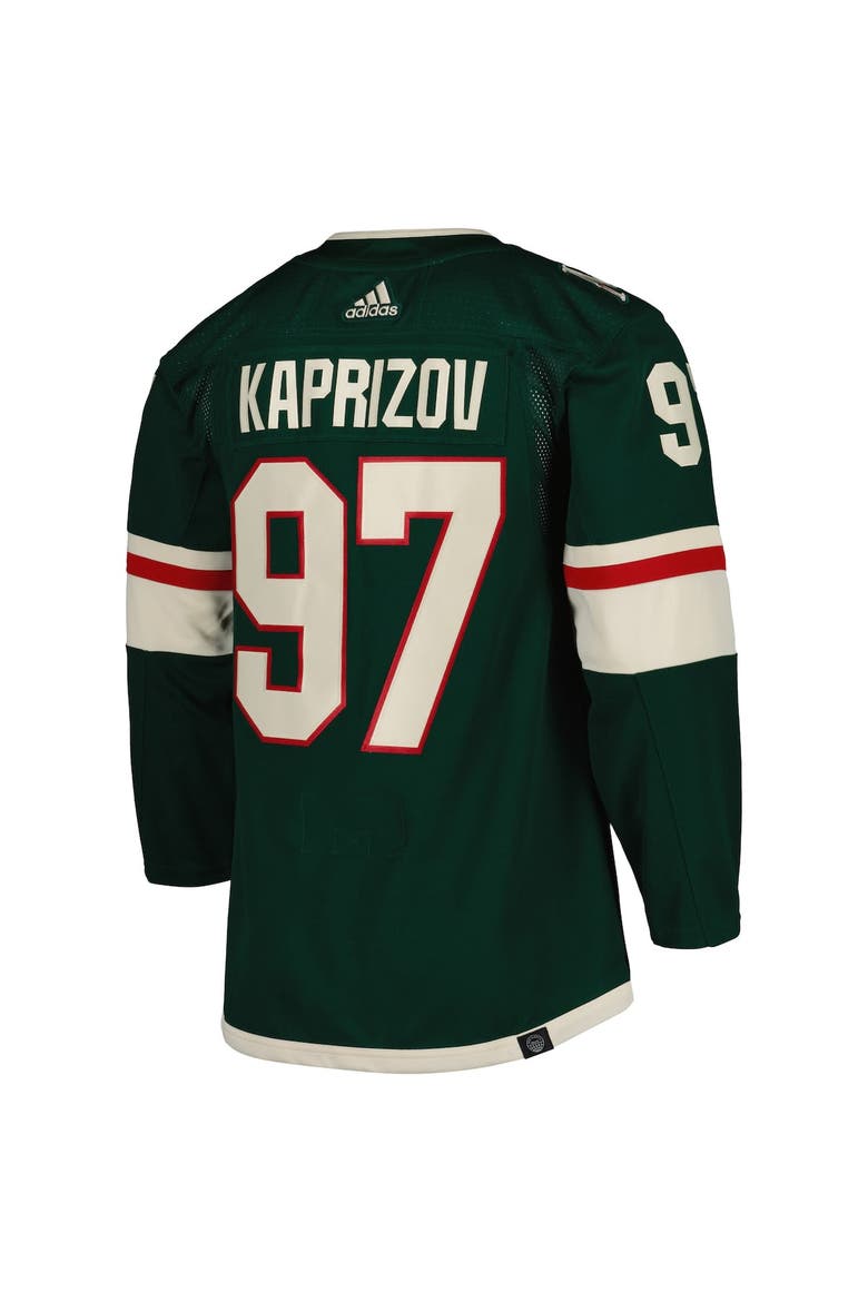 Men's adidas Kirill Kaprizov Green Minnesota Wild Home Primegreen Authentic Player Jersey, Alternate, color, Green