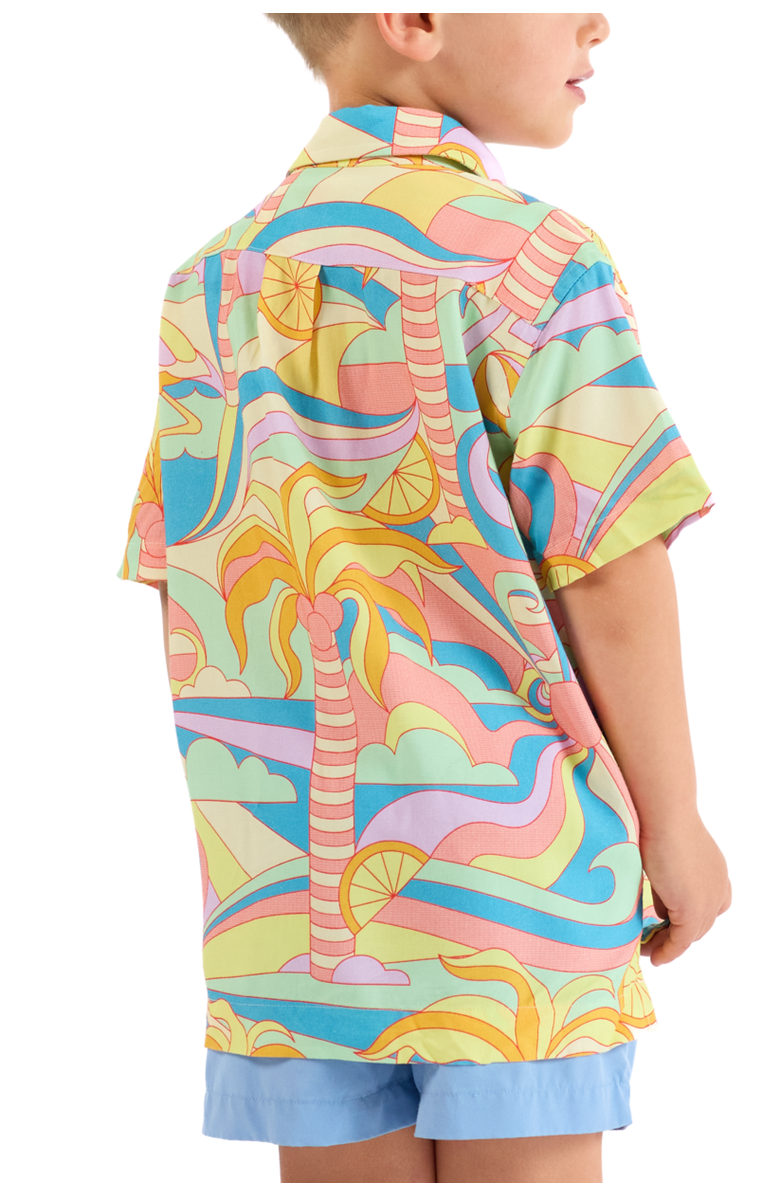 Kenny Flowers The Paradiso - Boys Hawaiian Shirt, Alternate, color, Yellow