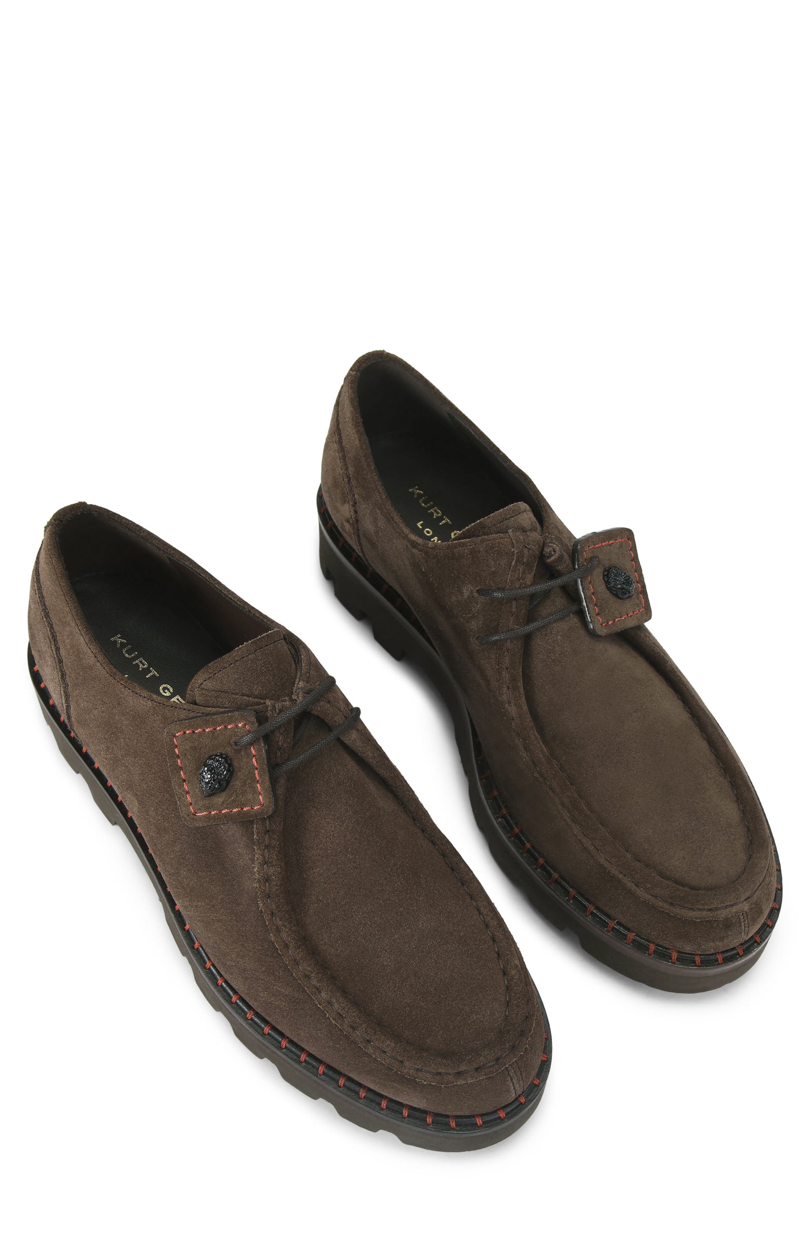 Kurt Geiger London Brompton Lugged Moc Toe Boot, Alternate, color, Brown