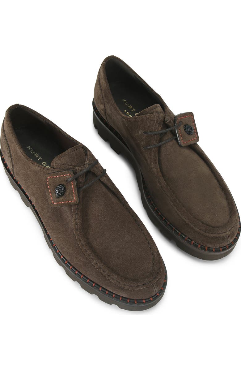 Kurt Geiger London Brompton Lugged Moc Toe Boot, Alternate, color, Brown