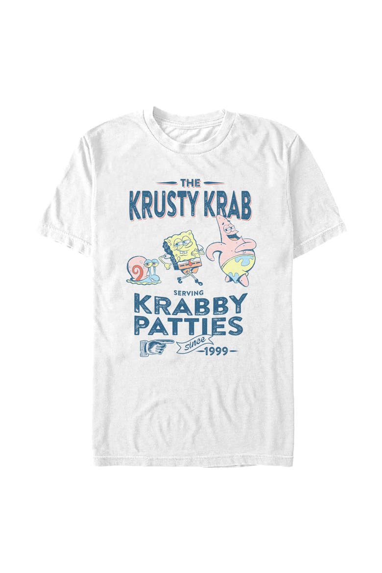 Men's The Krusty Krab Since 1999 Short Sleeve Graphic T-Shirt, Alternate, color, White