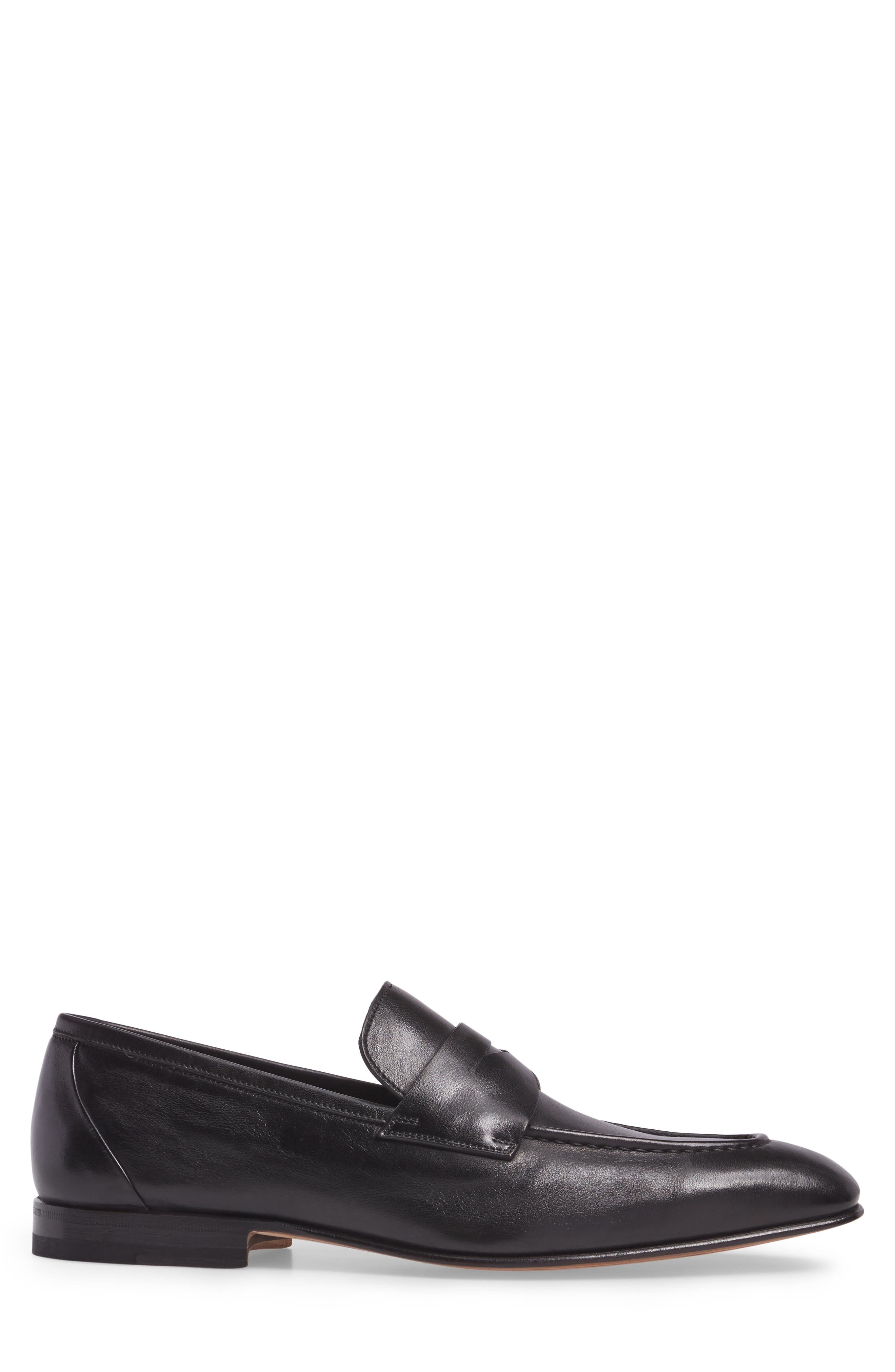 Santoni Gannon Penny Loafer, Alternate, color, 