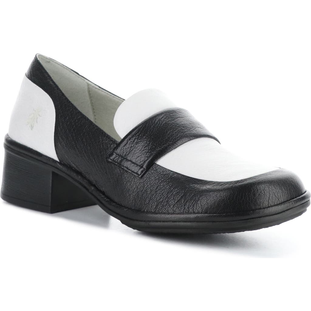 Fly London Elam Block Heel Loafer