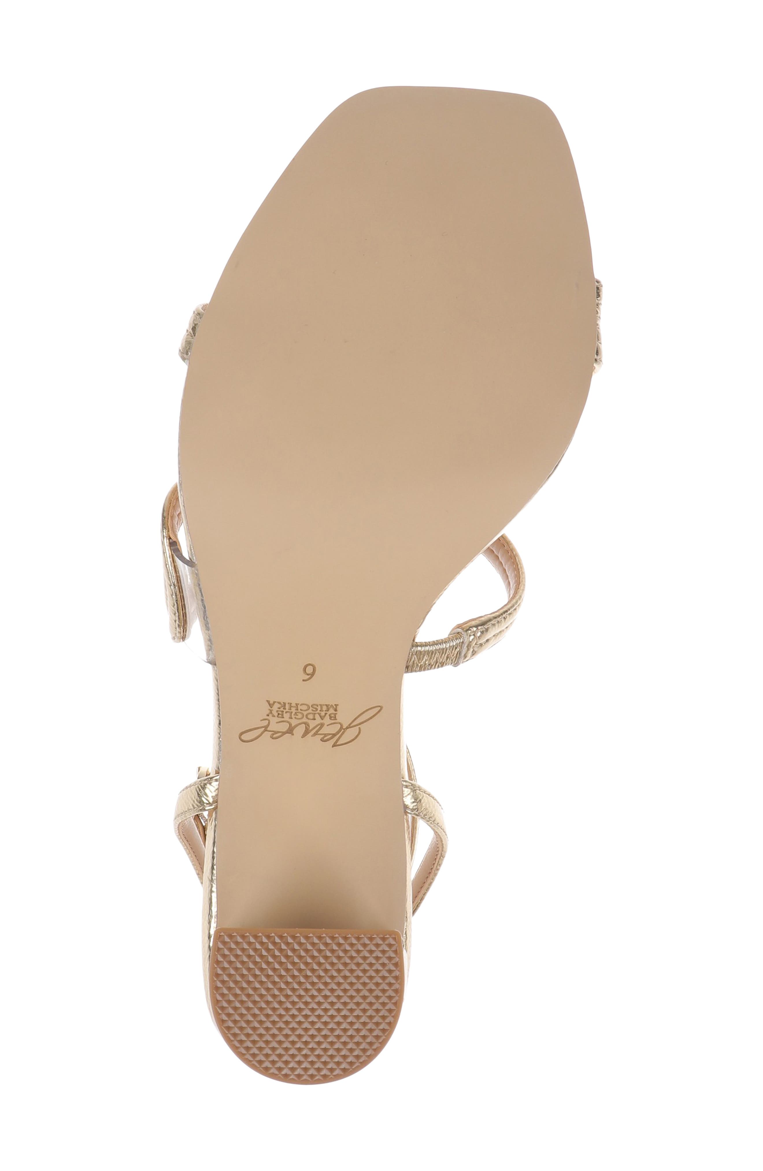 Zedina Ankle Strap Sandal, Alternate, color, GOLD PATENT