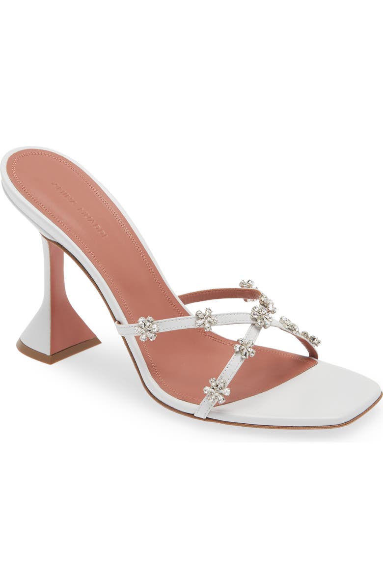 Amina Muaddi Lily Crystal Embellished Slide Sandal, Main, color,