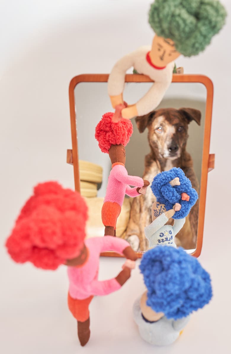 the furryfolks Flower Hooman Nosework Toy, Alternate, color, Green