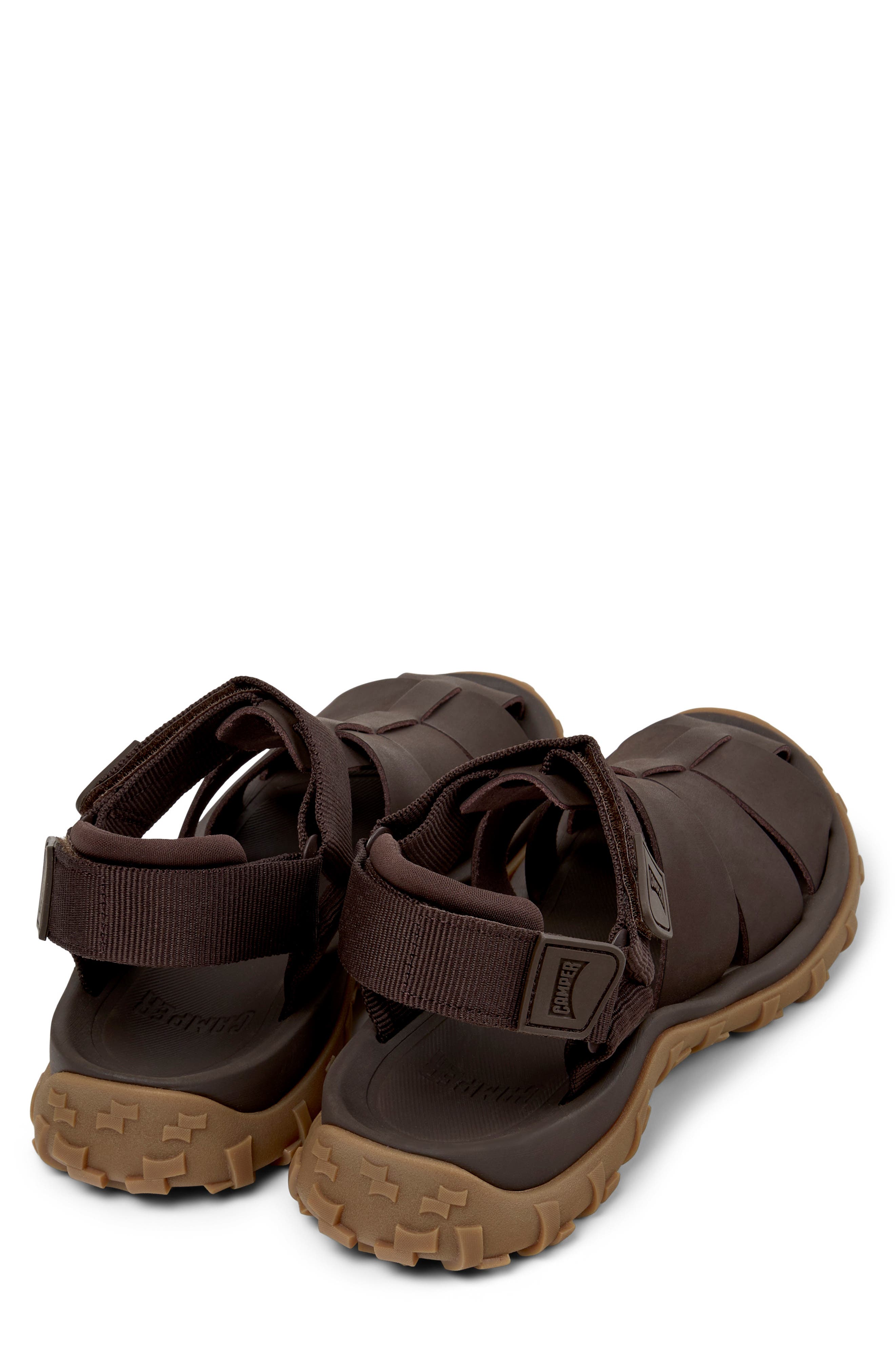 Drift Trail Fisherman Sandal, Alternate, color, DARK BROWN