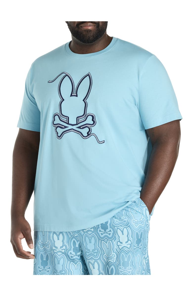 Psycho Bunny Big & Tall Cyrus Graphic Tee, Main, color, Milky Blue