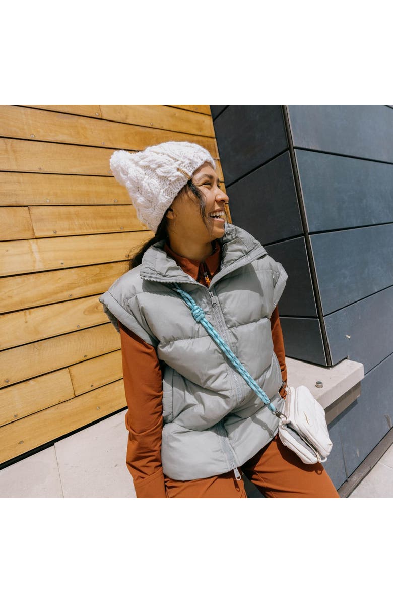 Turtle Fur Millie Wool Pom Beanie, Alternate, color, Black