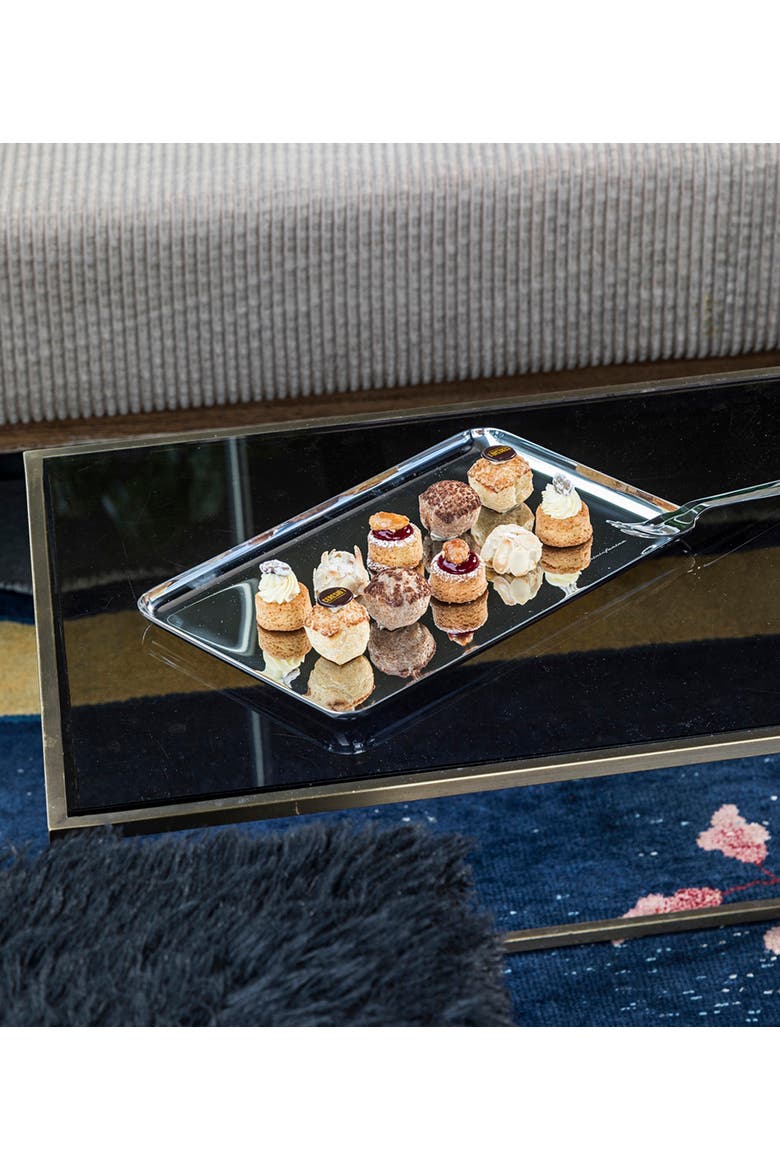 Stile By Pininfarina Rectangular Tray, Alternate, color, Silver - 14.5''