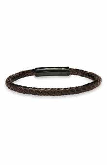 HMY JEWELRY Braided Leather Bracelet