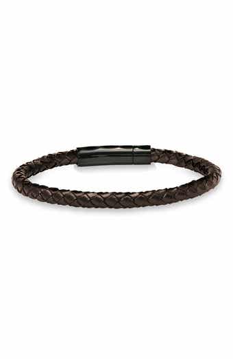 HMY JEWELRY Braided Leather Bracelet