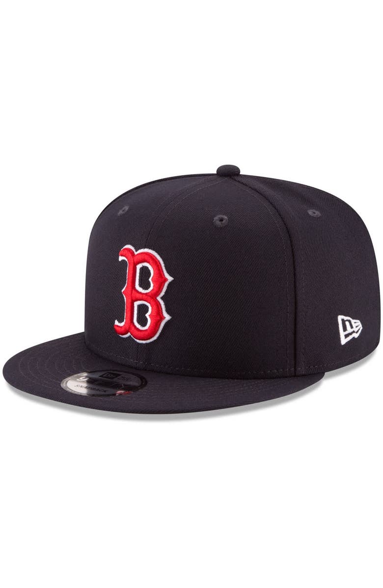New Era Men's New Era Navy Boston Red Sox Team Color 9FIFTY Snapback Hat, Main, color, Navy