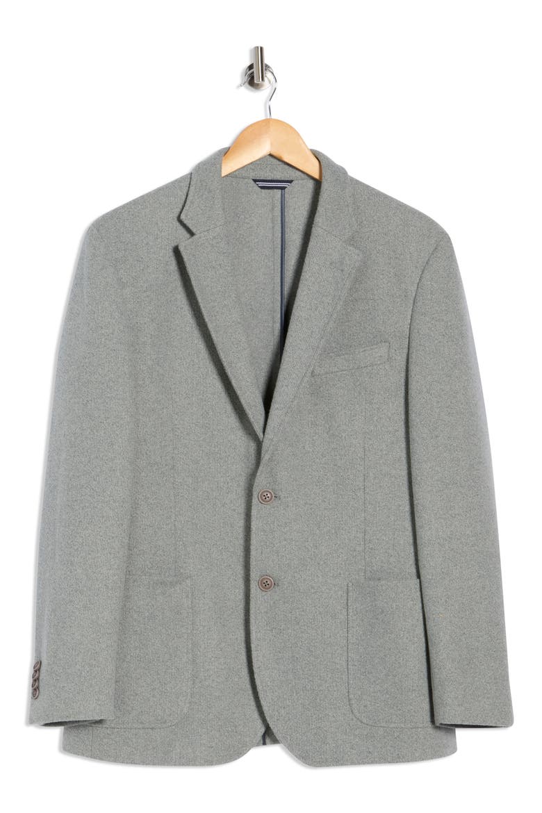 Light Grey Knit Sportcoat, Alternate, color, SOLID GREY