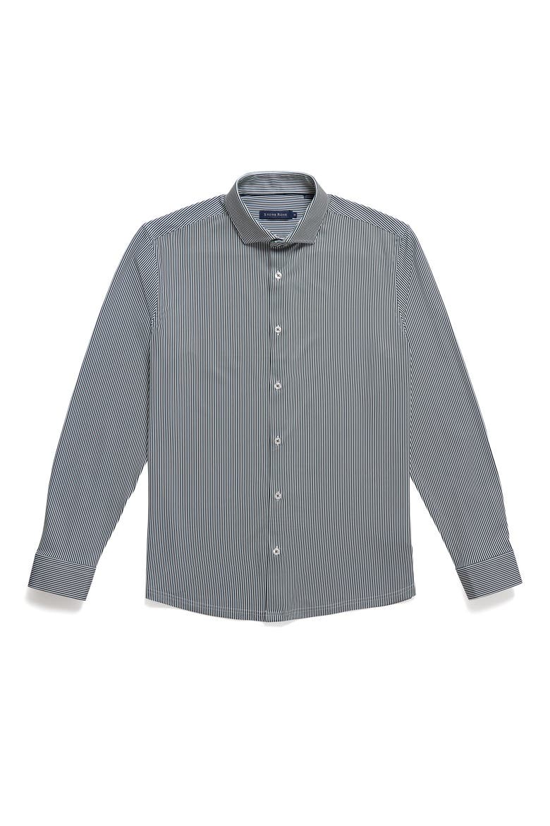 Apex Estate Microstripe LS Shirt, Alternate, color, Dark Green