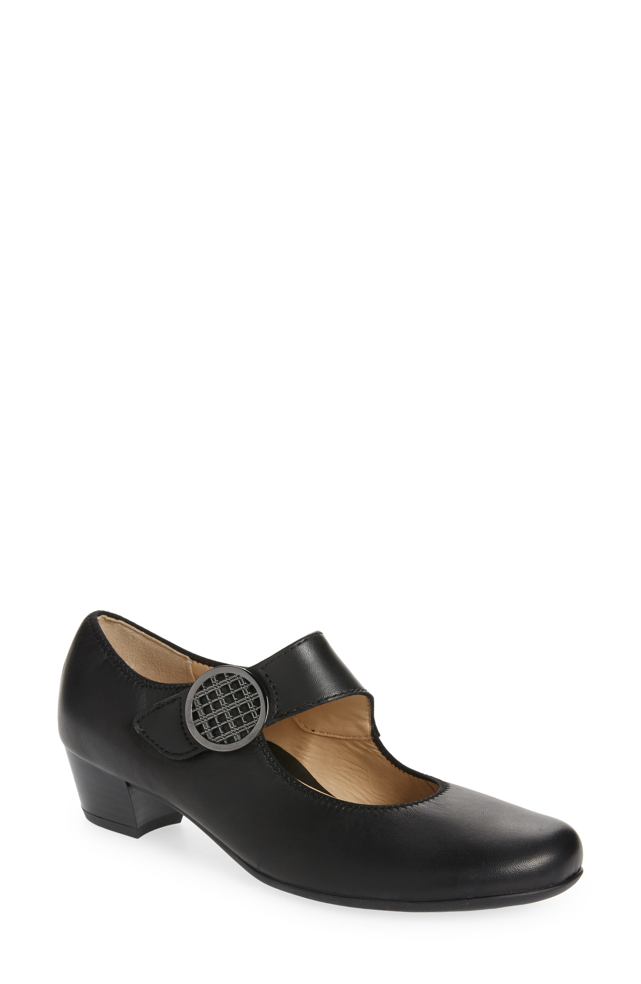 Calico Mary Jane Pump, Main, color, BLACK GLOVEKID