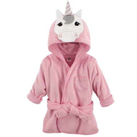 Plush Cotton Lounging Robe with Charming Animal Motif (Baby)