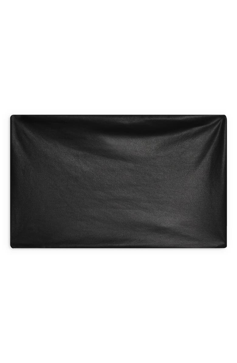 Topshop Faux Leather Bandeau Top, Alternate, color,