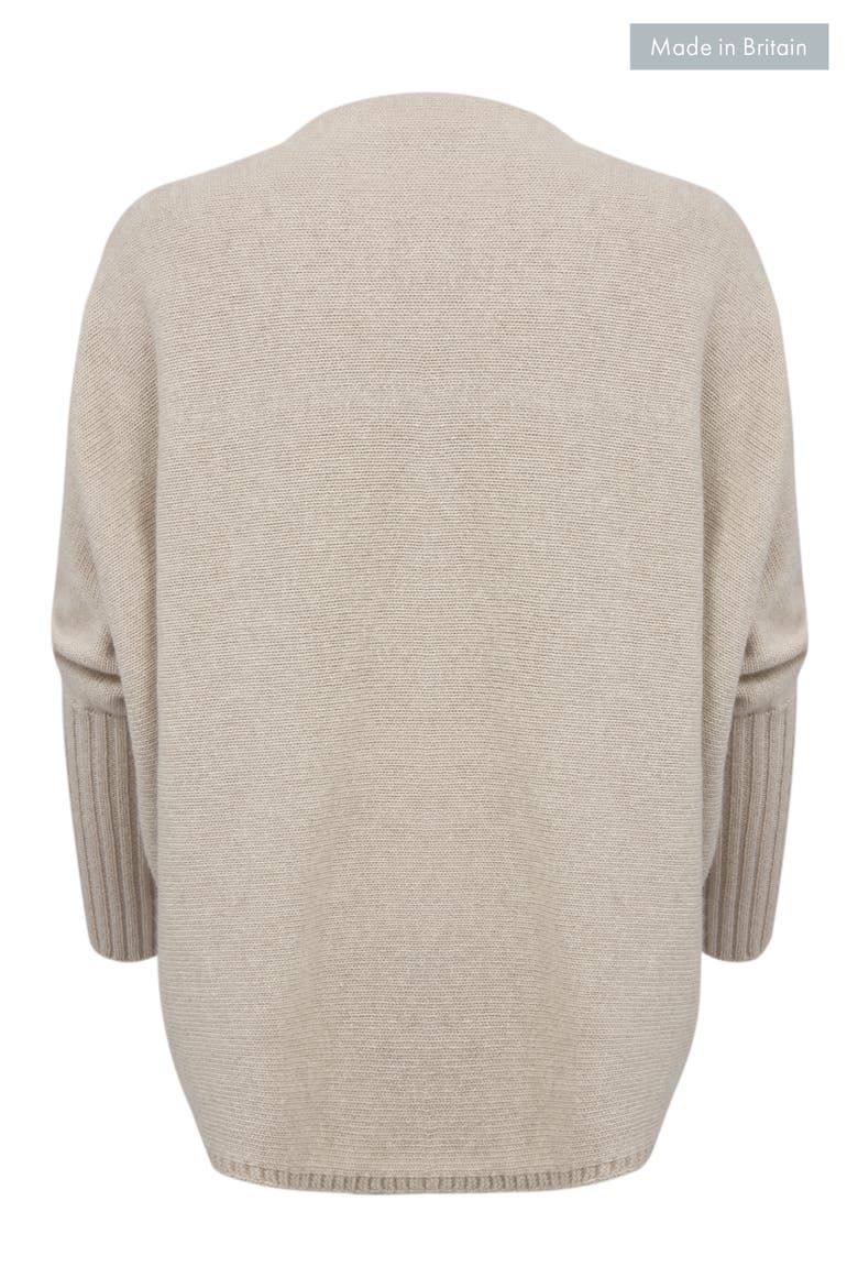 British Supersoft Cocoon Cardigan, Alternate, color, Oatmeal