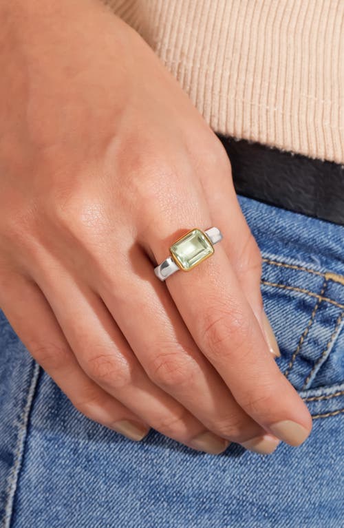 Ys Gems Dahlia Ring In Green