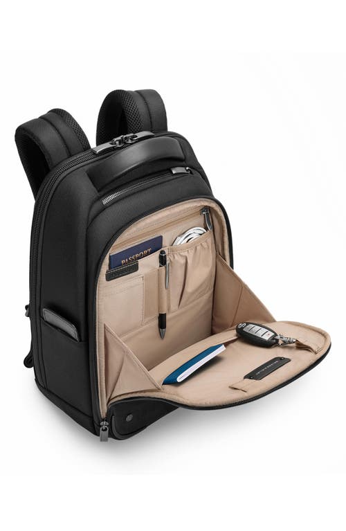 Briggs & Riley Work Slim Backpack In Black