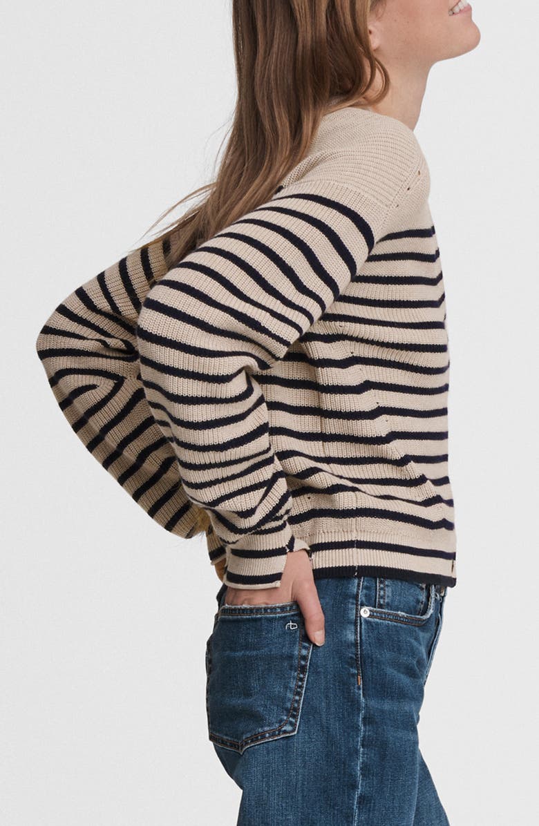 rag & bone Ann Stripe Cardigan, Alternate, color,