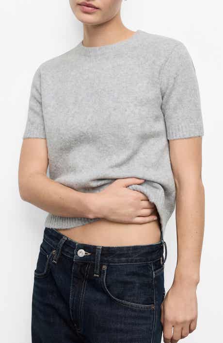 MANGO Short Sleeve Sweater