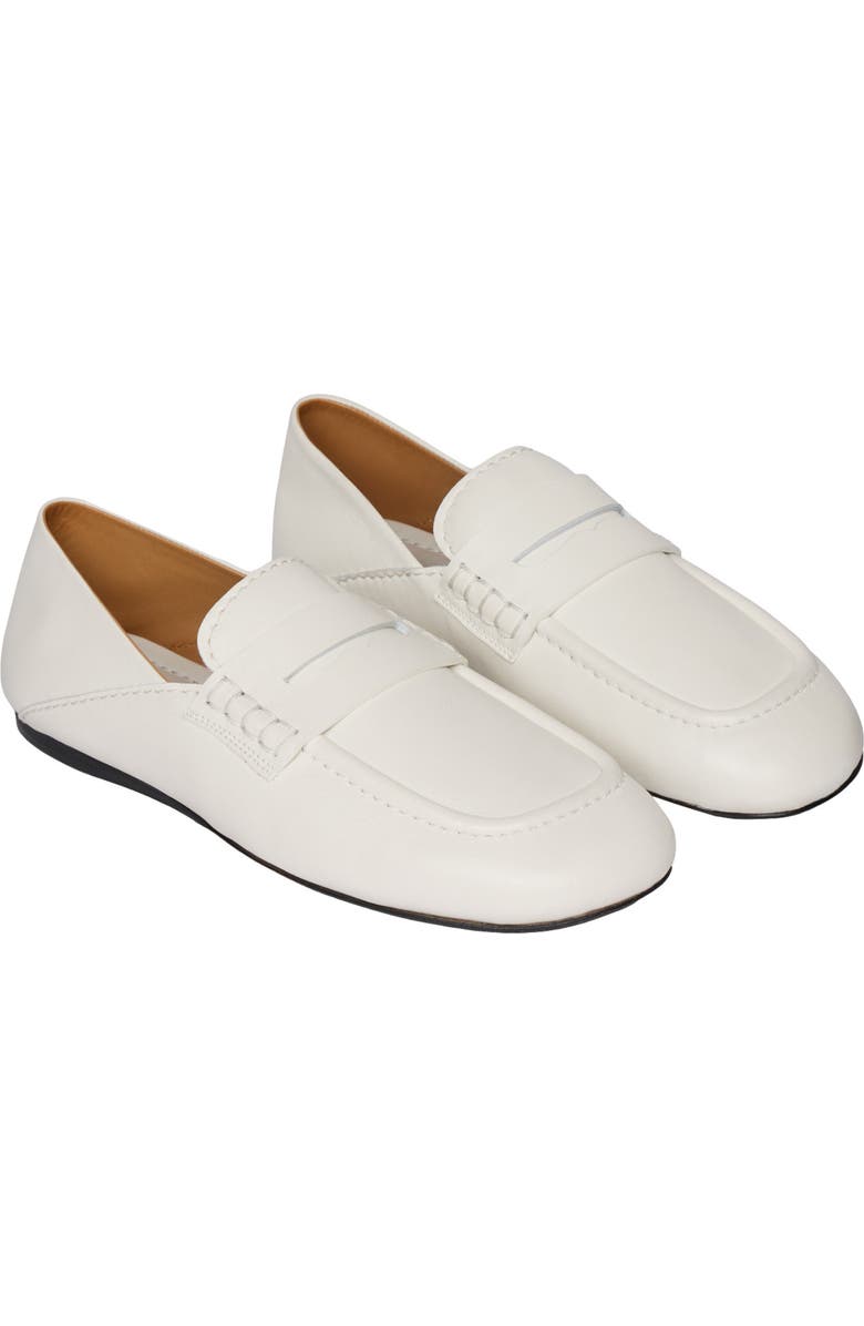 SANDRO Leather loafers, Alternate, color, White