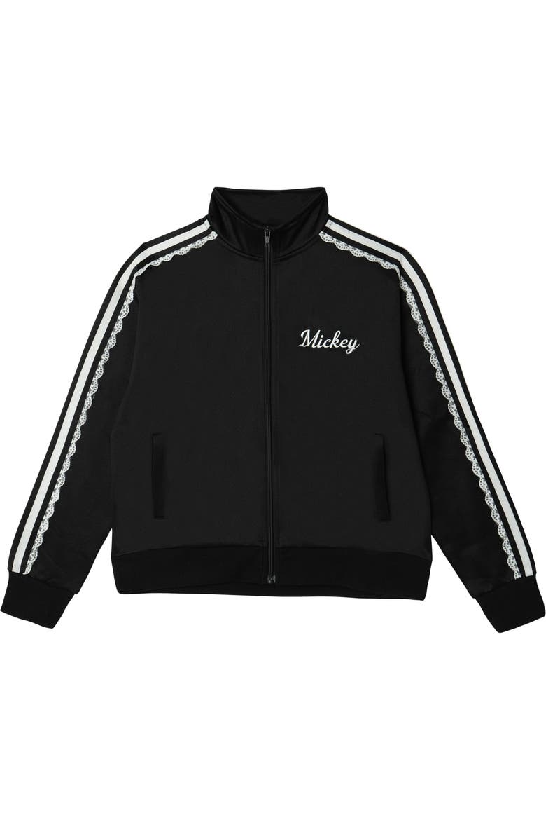 Mickey Mouse Zip-Up Track Jacket, Alternate, color, Black Mickey Mouse