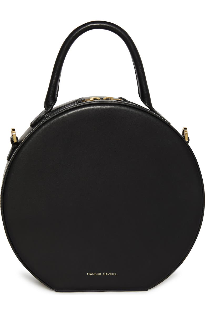 Mansur Gavriel Leather Circle Crossbody Bag, Main, color,
