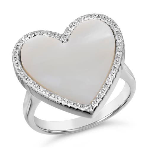 Anna Zuckerman House Of Cards Mother Of Pearl Ring In Platinum