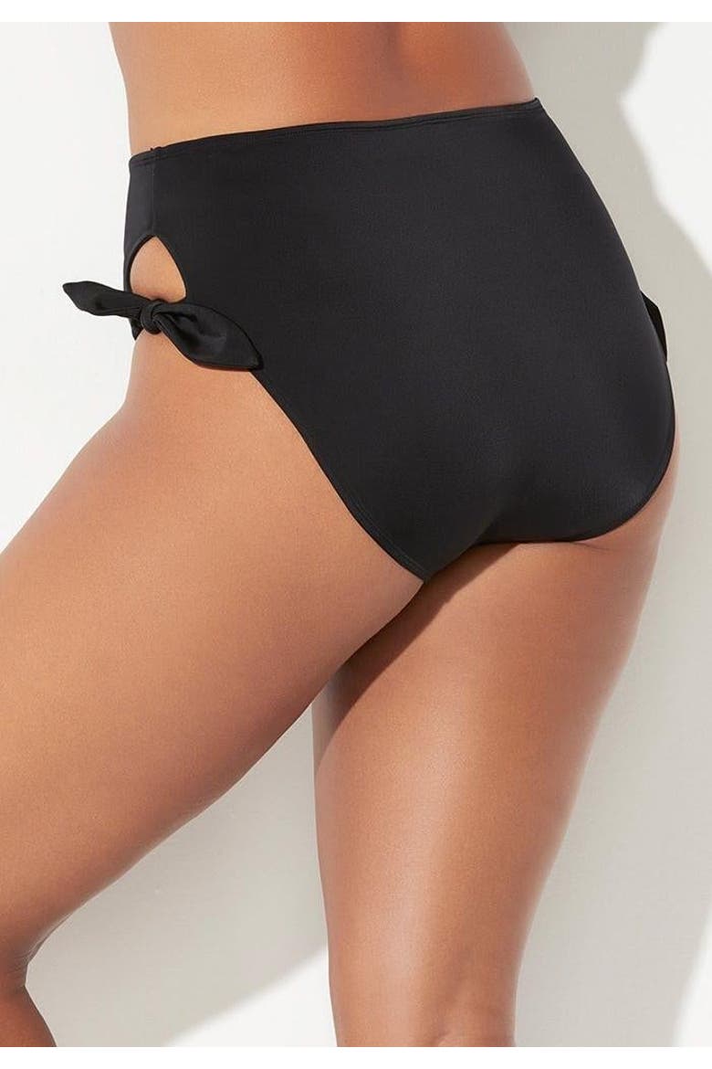 Bow High Waist Brief, Alternate, color, White Black Polka Dot