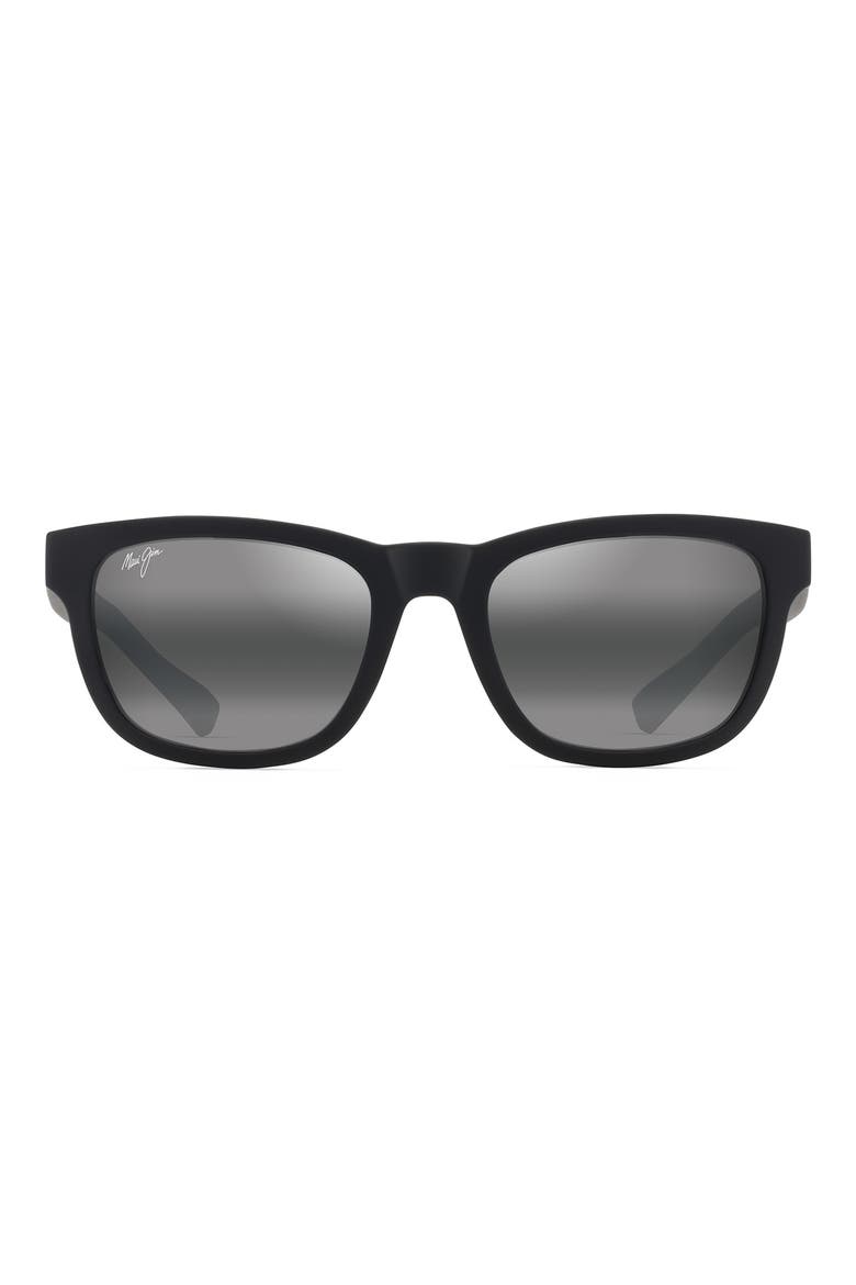 Kapii 54mm Gradient PolarizedPlus2® Square Sunglasses, Main, color, MATTE BLACK