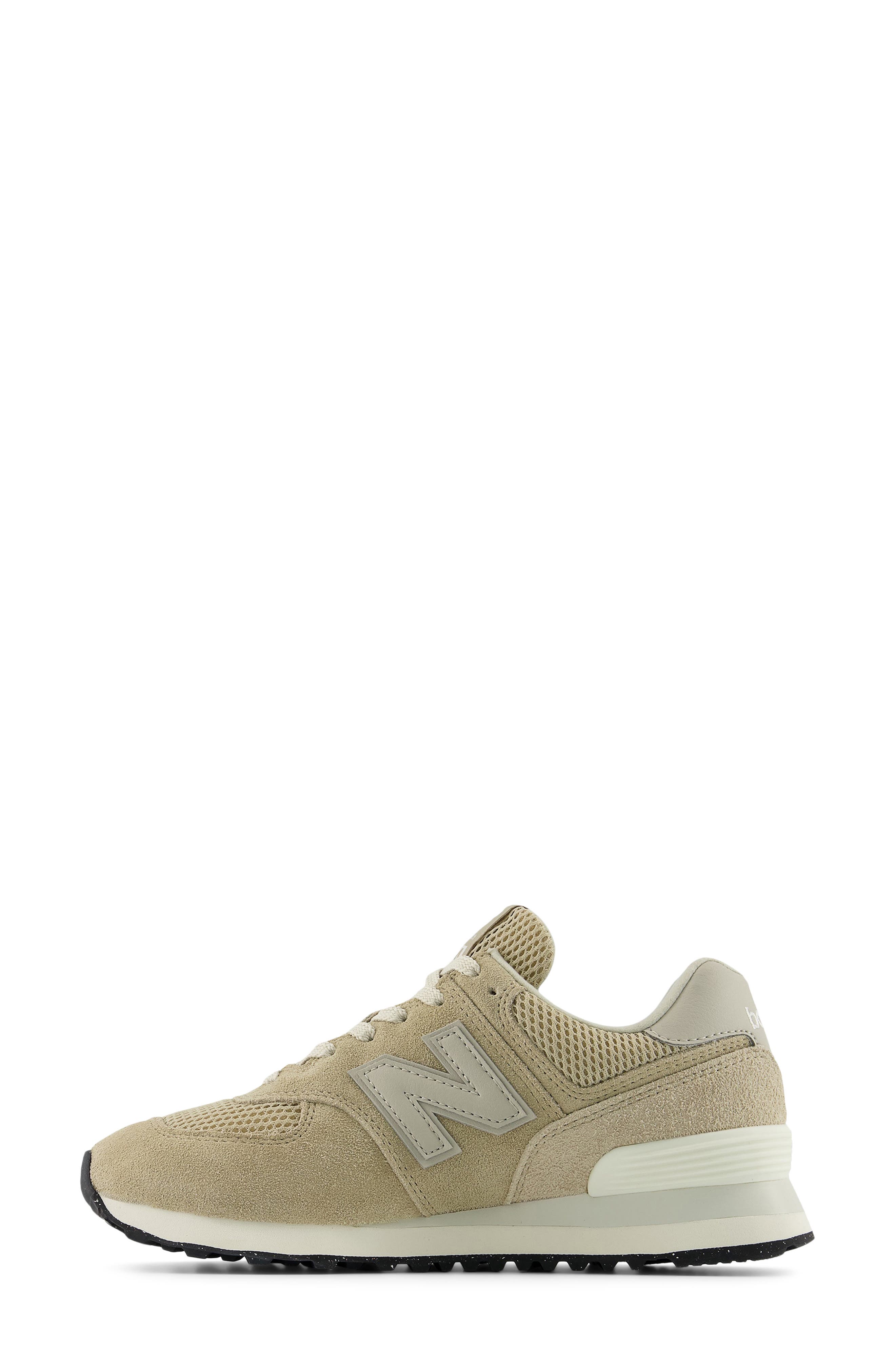 New Balance 574 Sneaker, Alternate, color, Beige/ Nb White