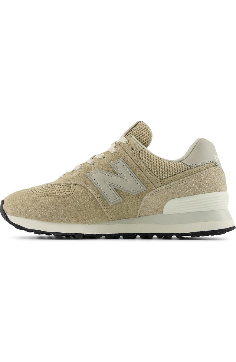 New Balance 574 Sneaker, Alternate, color, Beige/ Nb White