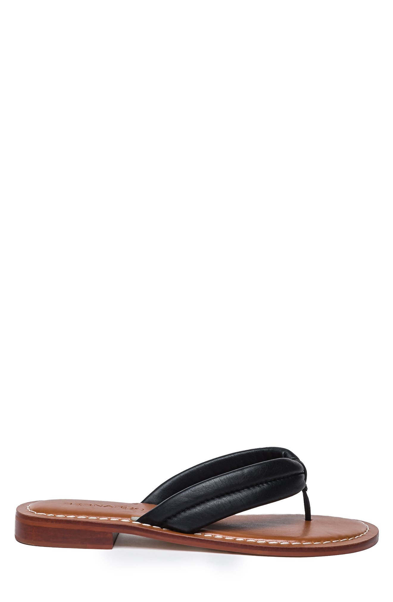 BERNARDO STUDIO Tilly Leather Flip-Flop Sandal, Alternate, color, 