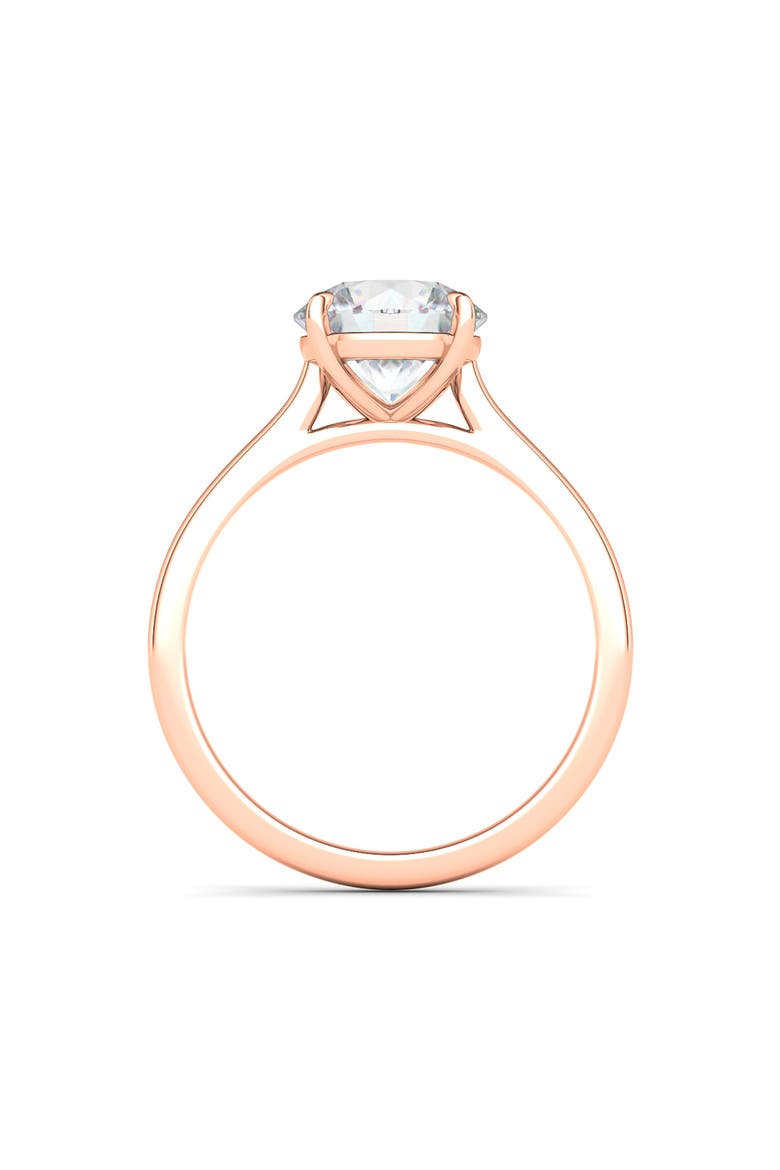 Round Brilliant Cut Lab Created Diamond Ring, Alternate, color, 2.50 CTW 18K ROSE GOLD