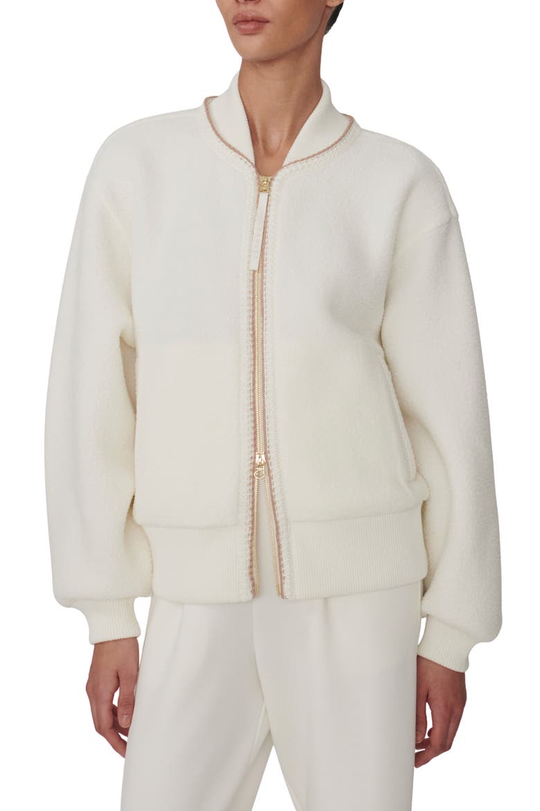 Klaudia Fleece Jacket, Main, color, EGRET