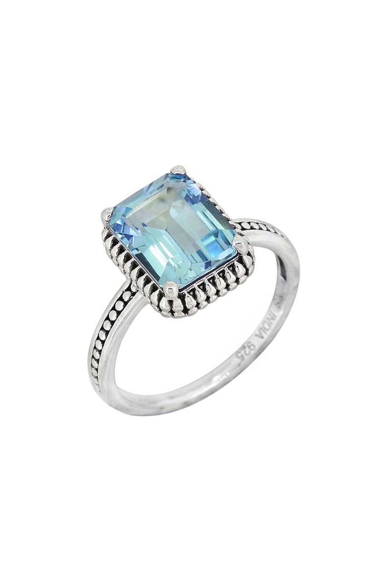 Rectangle Stone Ring, Main, color, BLUE