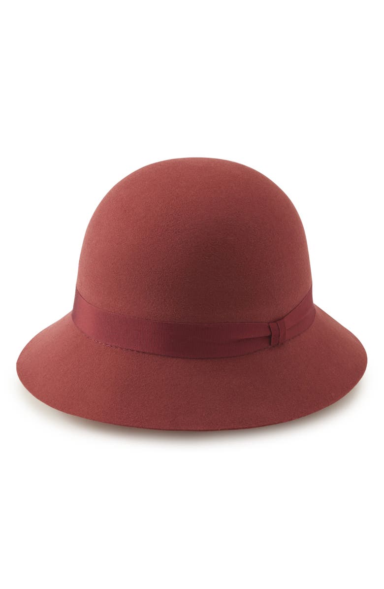 Helen Kaminski Etta Conscious Merino Wool Hat, Alternate, color, Deep Rust