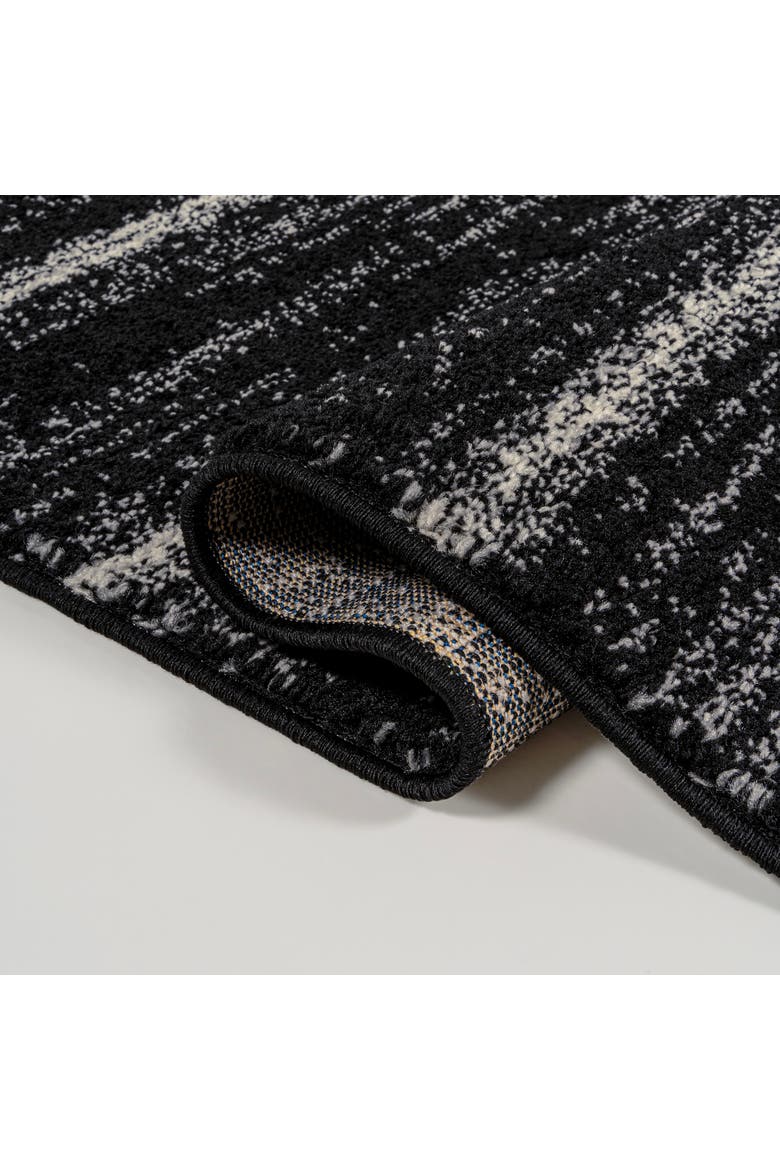 Williamsburg Minimalist Stripe Area Rug, Alternate, color, Black/Cream