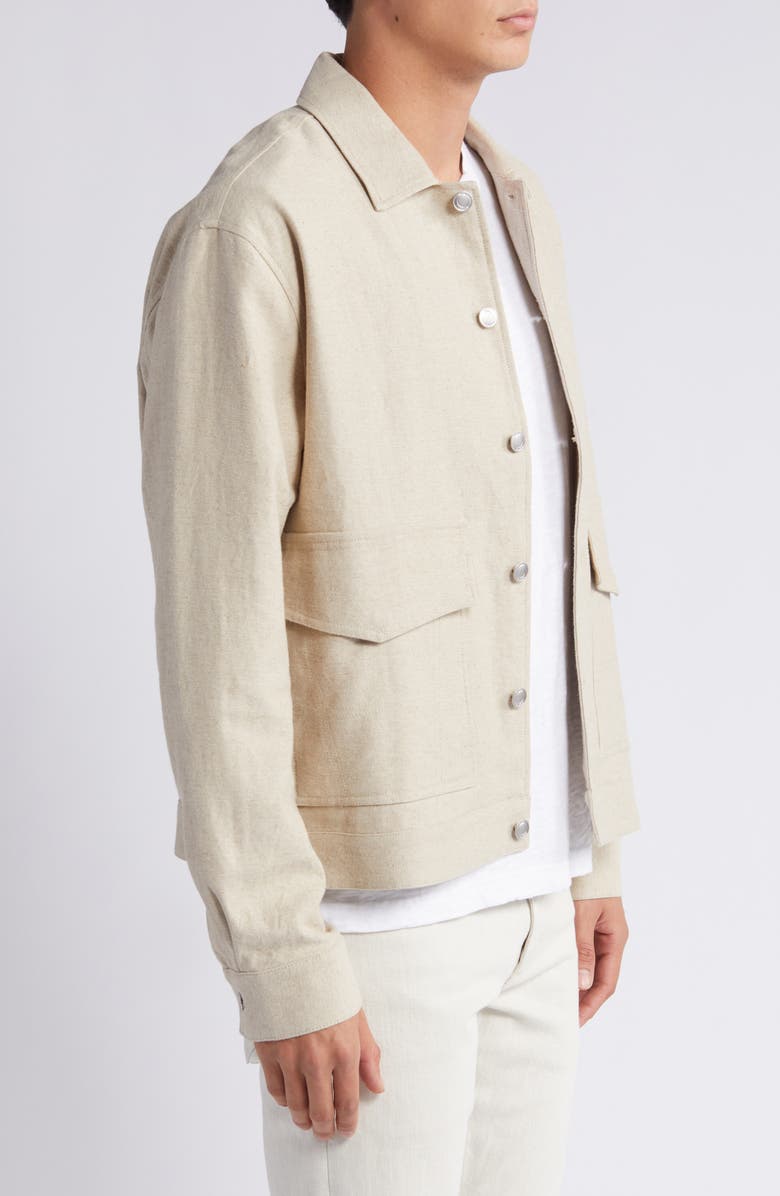 Wax London Mitford Linen & Cotton Shirt Jacket, Alternate, color, 